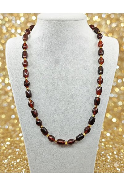 Naturel Tılsım Drop Amber Adult Necklace