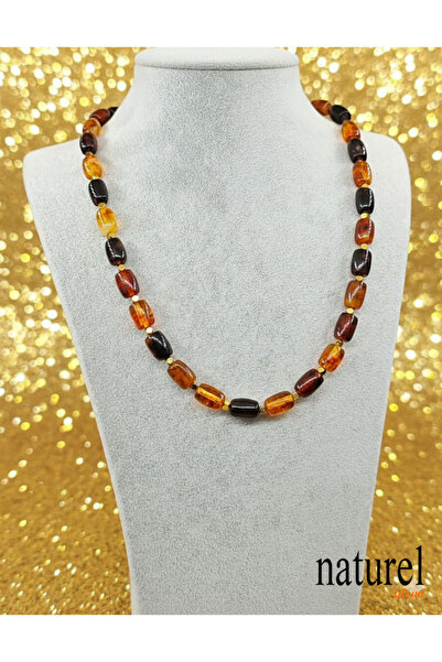 Naturel Tılsım Damla Kehribar Yetişkin Kolye