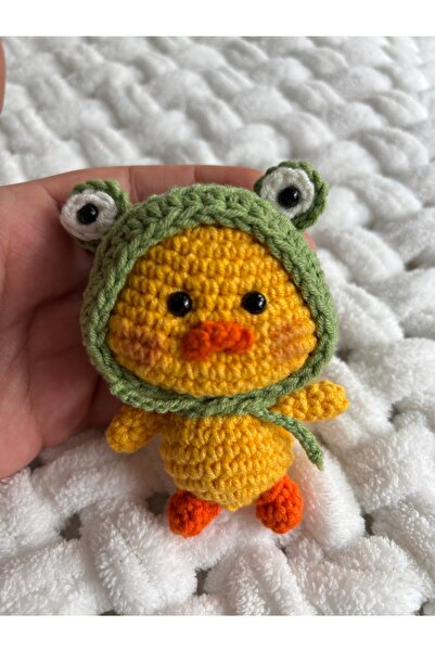 UrazTasarım Amigurumi Sarı Civciv Oyuncak, Amigurumi Sarı Civciv Anahtarlık