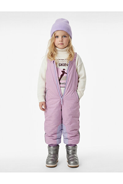 Koton Kare Yaka Cep Detaylı Fermuarlı Oversize Kar Tulumu