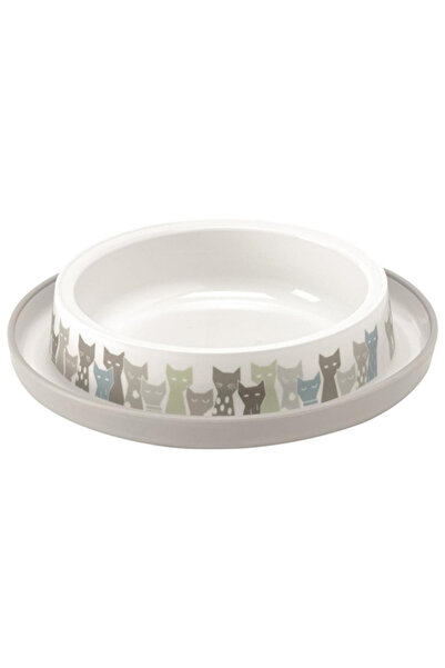 Moderna Trendy Friend Kedi Mama ve Su Kabı Beyaz 210 Ml