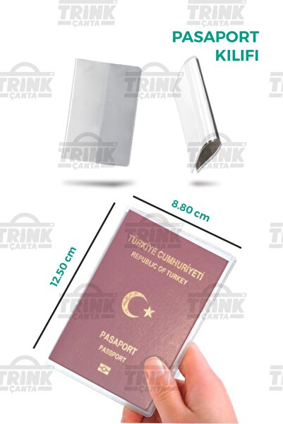 Trink ÇANTA Şeffaf Su Geçirmez Pasaport Koruma Kabı Pasaport Kılıfı Yüksek Ka...