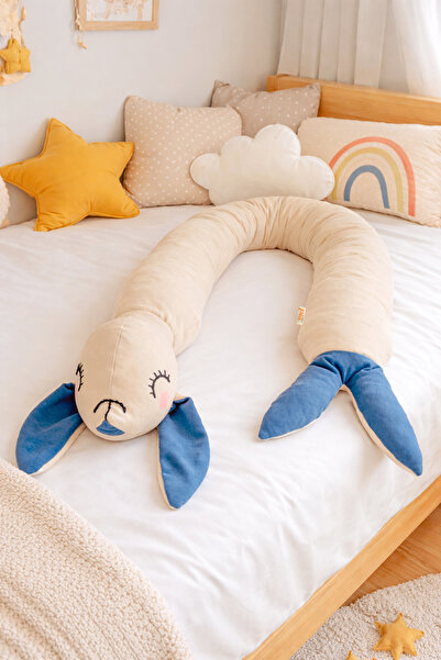 Piamom Sevimli Uzun Beşik Yatak Yan Koruma, Uyku Arkadaşı Bebek Çocuk Odası D...