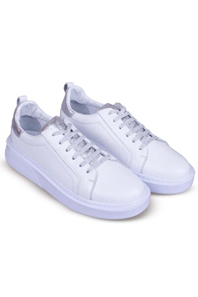 Venüs Comtek Genuine Leather Orthopedic Women's Casual Shoes White