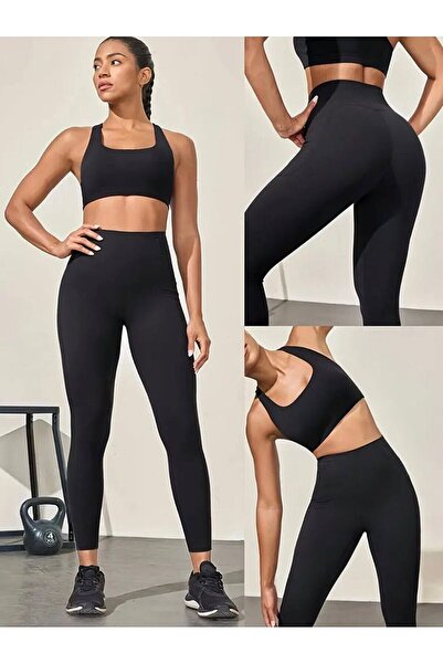 CRNSSWİMWEAR Flexible Diving Fabric Casual & Sports Leggings - High Waist Enh...