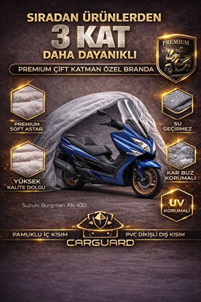 CarGuard غطاء خيمة من القماش المشمع للدراجات النارية سوزوكي بورجمان AN 400 - ...