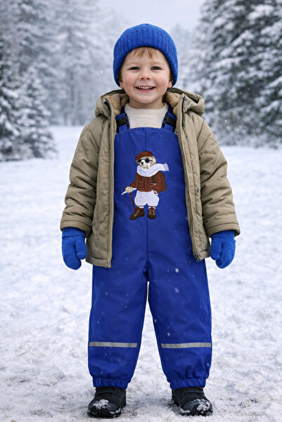 LOOPİST Softshell Su Geçirmez Polarlı Çocuk Tulumu