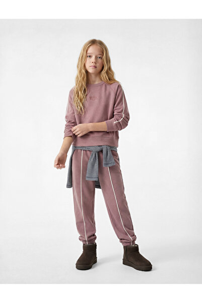 Koton Modal Blend Basic Jogger Sweatpants with Ribbed Detail