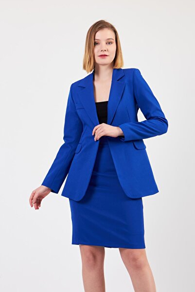 Volanlı Set de fuste Saks Blue Jacket