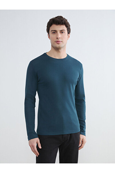 LC Waikiki Vision New Season Crew Neck Long Sleeve Men's T-Shirt