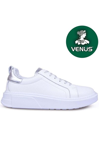 Venüs Γυναικεία casual παπούτσια Comtek από γνήσιο δέρμα ορθοπεδικά ΛΕΥΚΑ