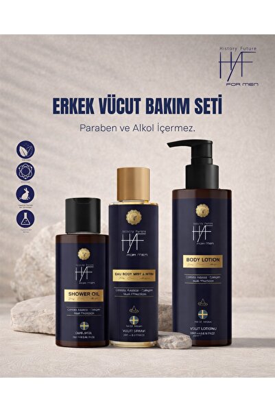 history future Erkek 3'lü Vücut Bakım Seti:temizleyici Duş Jeli Canlandırıcı ...