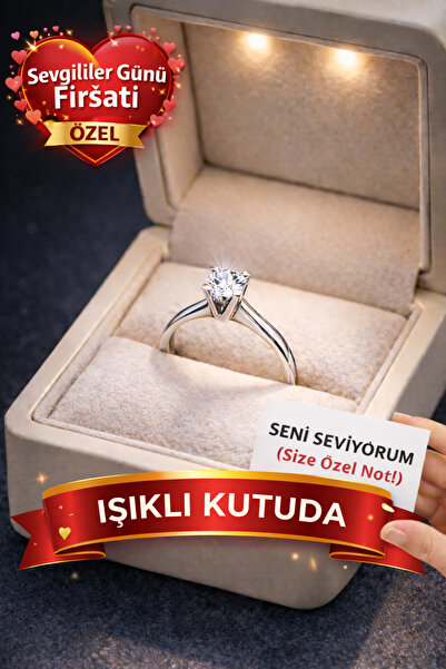 Crystal Diamond Zirconia 0.50 Karat Tektaş Yüzük