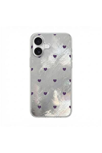 Zebana حافظة متوافقة مع هاتف iPhone 16، حافظة من السيليكون على شكل قلب وردي، ...