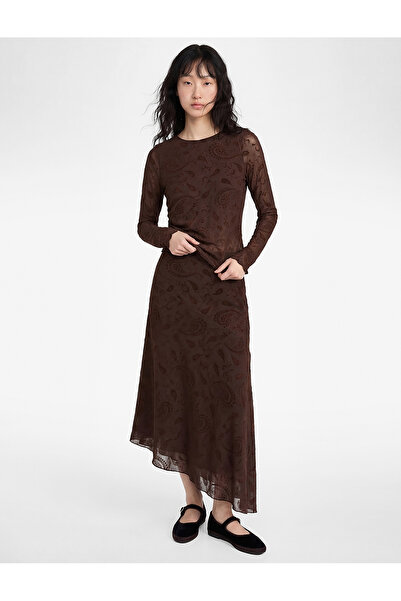 Koton Shawl Patterned Asymmetrical Midi Skirt