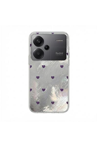 Pro Aksesuar Xiaomi Redmi Note 13 Pro Plus 5G Uyumlu Kılıf Kalp Desenli Silik...
