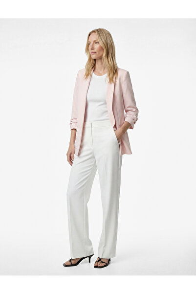 Koton Shawl Collar 3/4 Sleeve Long Blazer Jacket