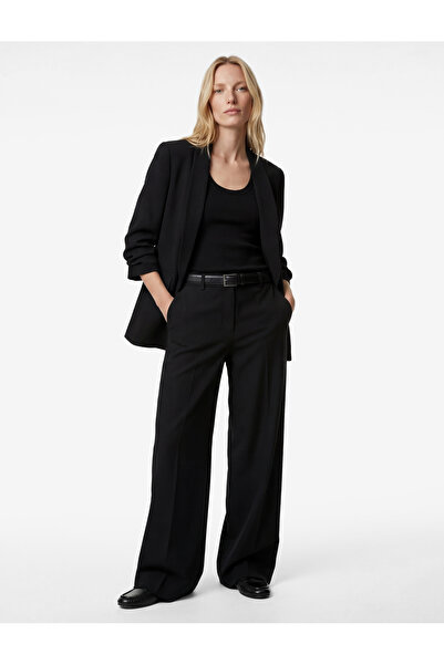 Koton Shawl Collar 3/4 Sleeve Long Blazer Jacket