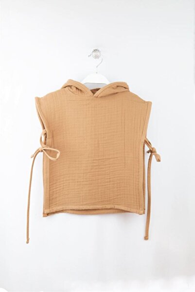 Bondilolly بونشو موسلين للأطفال بغطاء للرأس مصنوع من القطن بنسبة 100%