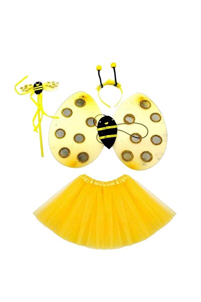 Kanonik Education Set de costum de albină de culoare galbenă - tutu, aripă, c...