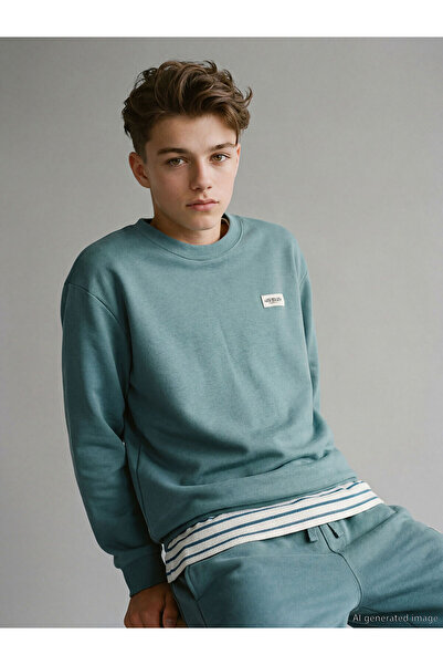 LC Waikiki Vlastiti brend, nova sezonska dečija okrugla kragna debela majica