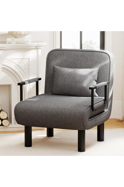 Aralifes سرير وكرسي قابل للطي 3 في 1، أريكة نوم قابلة للتحويل، مع 5 مساند ظهر...