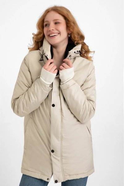 Montup Women's stone inside fleece fur water and windproof k Hooded winter coats & coat & parka
