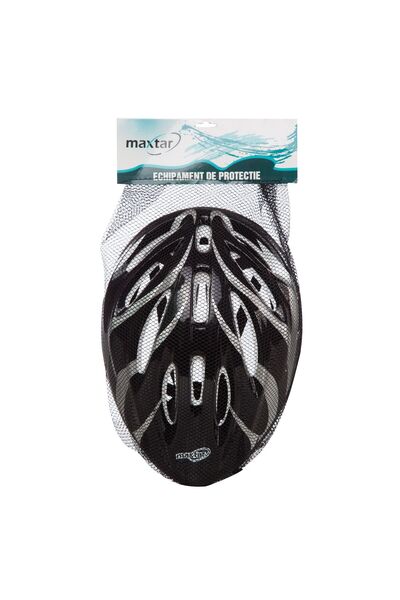 Maxtar Cască de protecție, Negru, Cască reglabilă: 54-60 cm