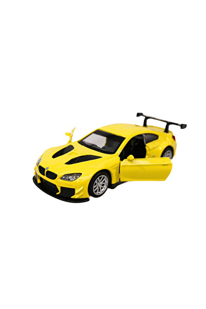 MSZ Mașină model BMW M6 GT3 MSZ 1:44 galbenă