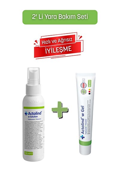 Actolind Yara Bakım Seti 2’li – Jel 50 ml + Solüsyon 250 ml