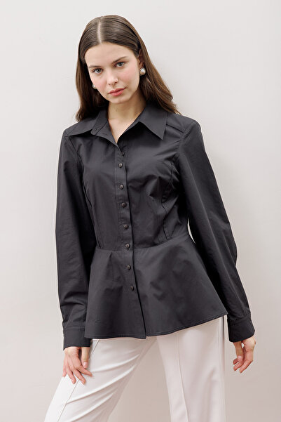 Manuka Peplum sitting shirt black