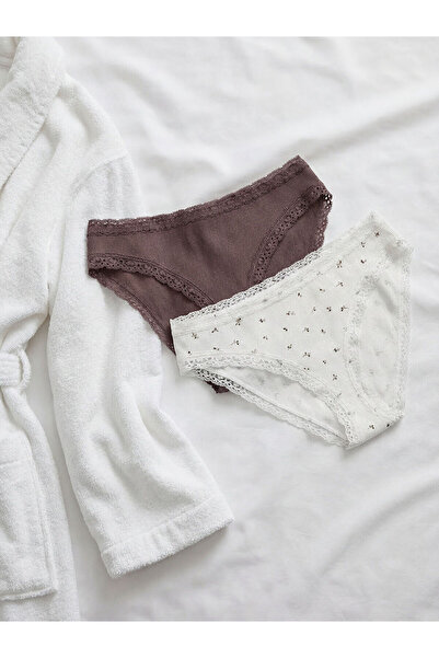 LC Waikiki Σετ 2 τεμαχίων εσώρουχα μπικίνι με σχέδια Peak New Season