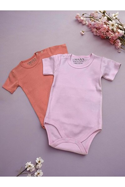 RYZE ÇOCUK Half Sleeve Double Baby Clothes Set Pink