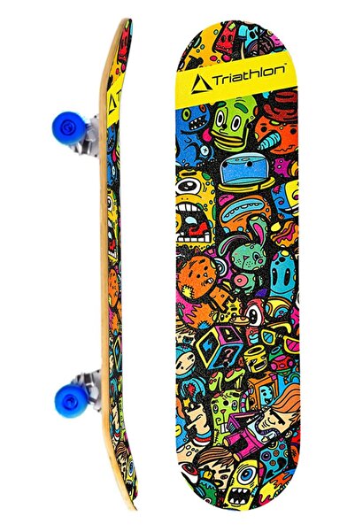 Triathlon T132 Hot Trucks Desenli Kaykay | 80 cm Emoji Karakter Tahta Kaykay ...