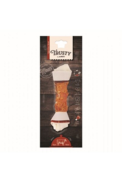 M-PETS Trusty Extra Biftek Düğümlü Köpek Kemiği 20cm 100gr