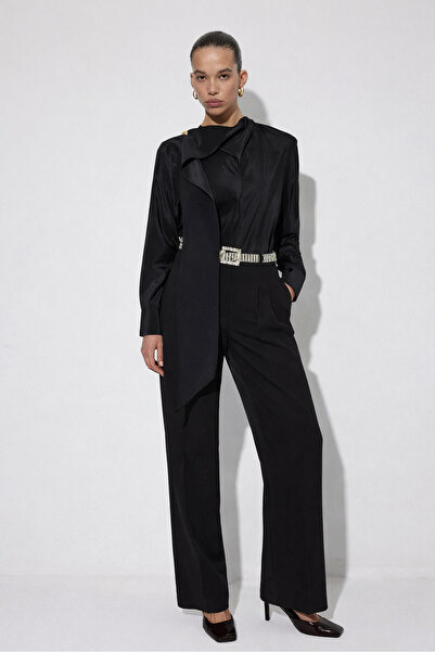 Touché Privé Gold Buttoned Kupra Tunic