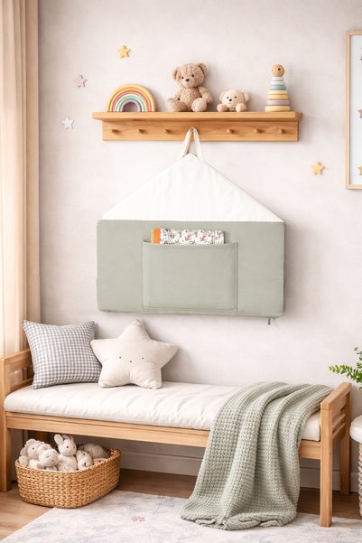 Piamom Ev Şeklinde Leke ve Sıvı İtici Bebek/Çocuk Oyun Halısı, Çok Amaçlı Minder, Oyun/Okuma Köşesi Renkli