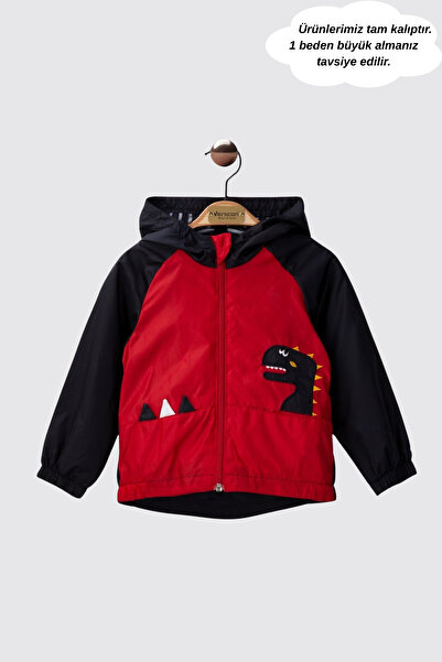 Verscon Boy's Hooded Zipper Closure Waterproof Raincoat 1 - 5 Years Old