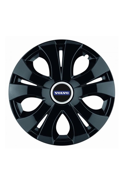 Autohelix MSA Set de 4 capace pentru roți negre R14, compatibile cu Volvo