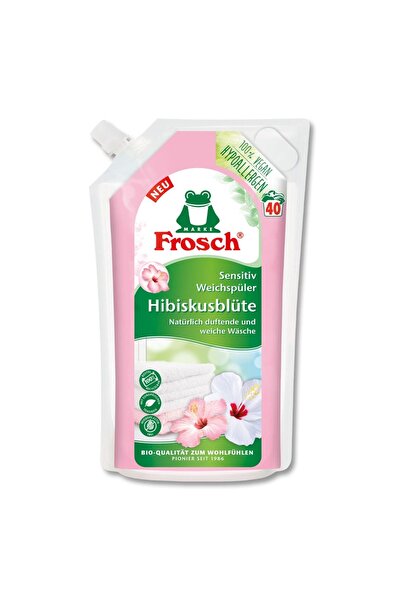 Frosch Hibiskus Çiçeği Hassas Çamaşır Yumuşatıcı 1 L – 40 Yıkama, Vegan & Hip...