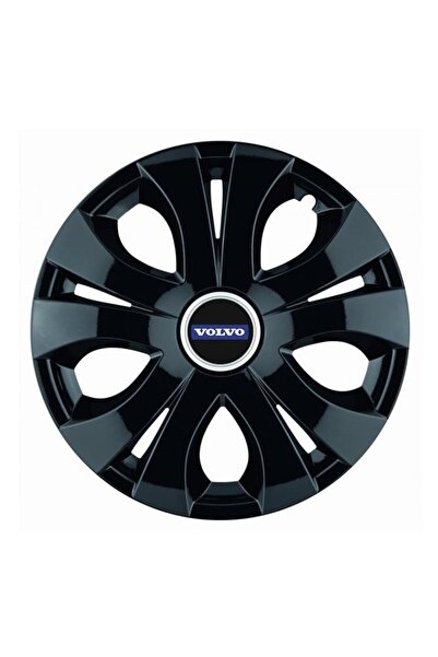 Autohelix MSA Set de 4 capace pentru roți, negru, R16, compatibile cu Volvo