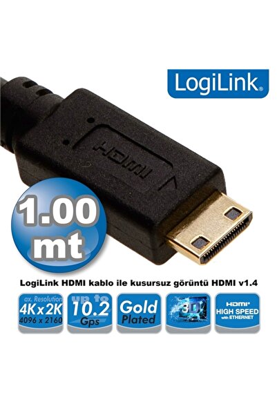 LogiLink CH0021 1,0m HDMI to Mini HDMI Kablo v1.4