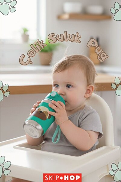 Skip Hop PİPETLİ PASLANMAZ ÇELİK PUG SULUK