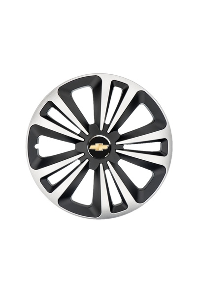 Autohelix MSA Set de 4 capace de jantă Terra Gri-Negru R16, pentru gama de ma...