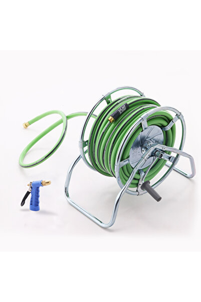 ALAYED بكرة ماء بلاستيك مع لي للري والحدائق - 40 متر - 3/4 بوصة من العايد