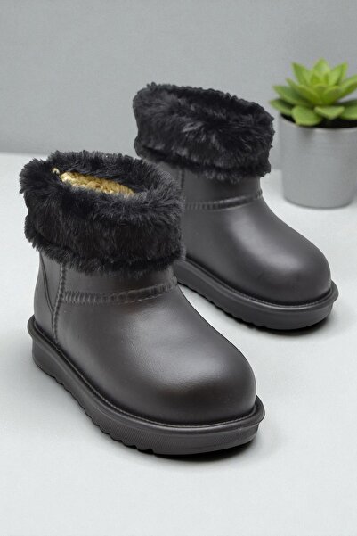 ISPARTALILAR 65D Rahat Taban İçi Kürklü Su Geçirmez Kız Çocuk Bot Günlük Çocu...