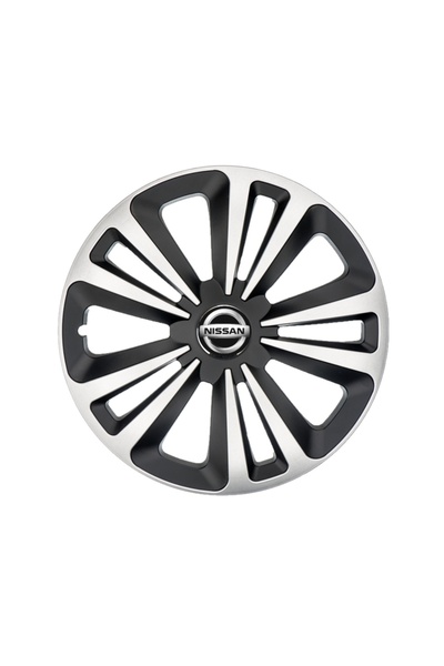 Autohelix MSA Set de 4 capace de jantă Terra Gri-Negru R14, pentru gama Nissan