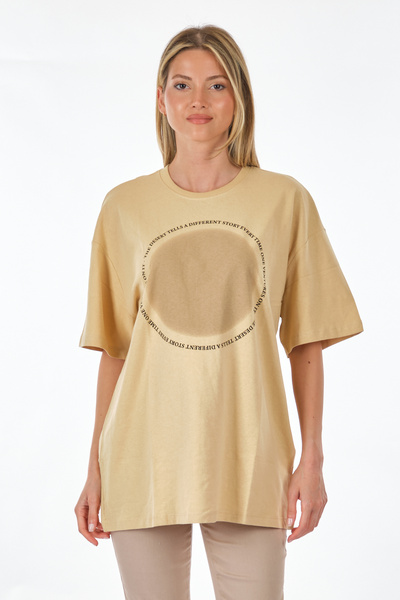 ONLY supradimensionat Minimalist Femei tricou - Mânecă scurtă - Casual