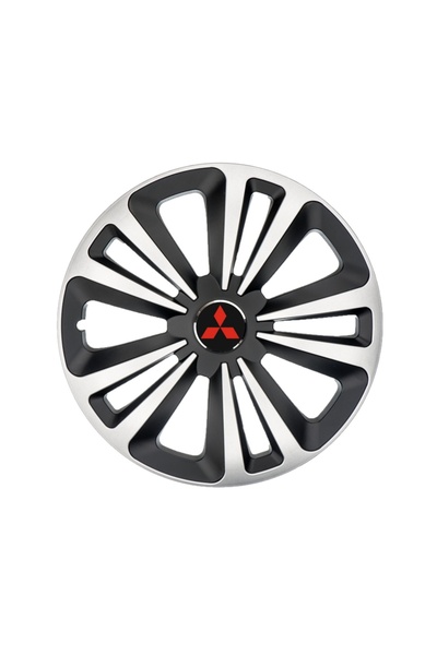 Autohelix MSA Set de 4 capace de jantă Terra Gri-Negru R15, pentru gama auto ...