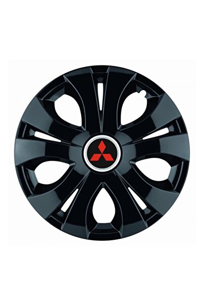 Autohelix MSA Set de 4 capace de roți negre superioare R14, compatibile cu Mi...